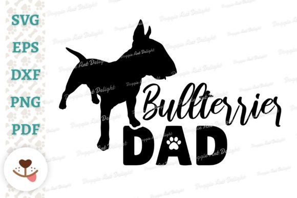 Bullterrier Dad Design, Dog Dad Svg Png Review