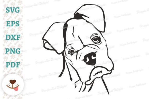 Female White Boxer Dog Face Svg Png Dxf – A Designer's Review