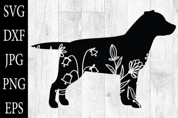 Floral Dog Silhouettes SVG EPS PNG Review