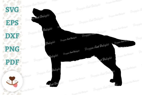 Labrador Dog Silhouette Svg Png Cut File