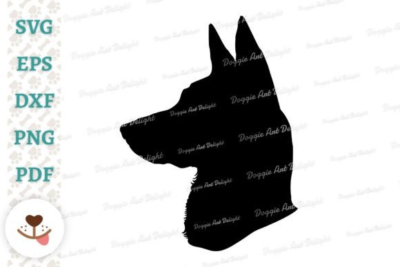Malinois Dog Portrait SVG & PNG Cut File Review