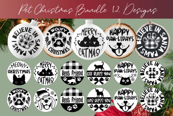 Pet Christmas Ornament Bundle: Real Embroidery Talk
